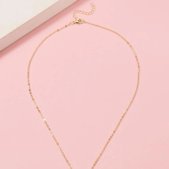 Music Note Charm Necklace Golden - Picture 6 of 6